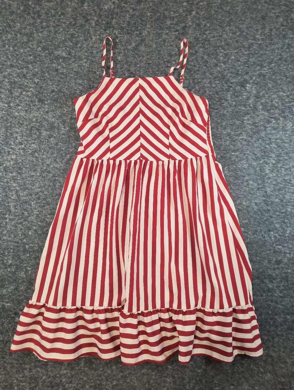 🔥BOGO Free🔥Shein red and white striped sundress, women's small
